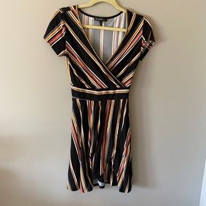 Navy Striped Dress